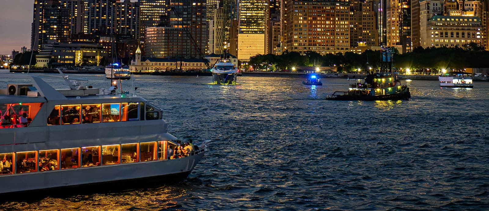 A New Year's Eve cruise with fireworks