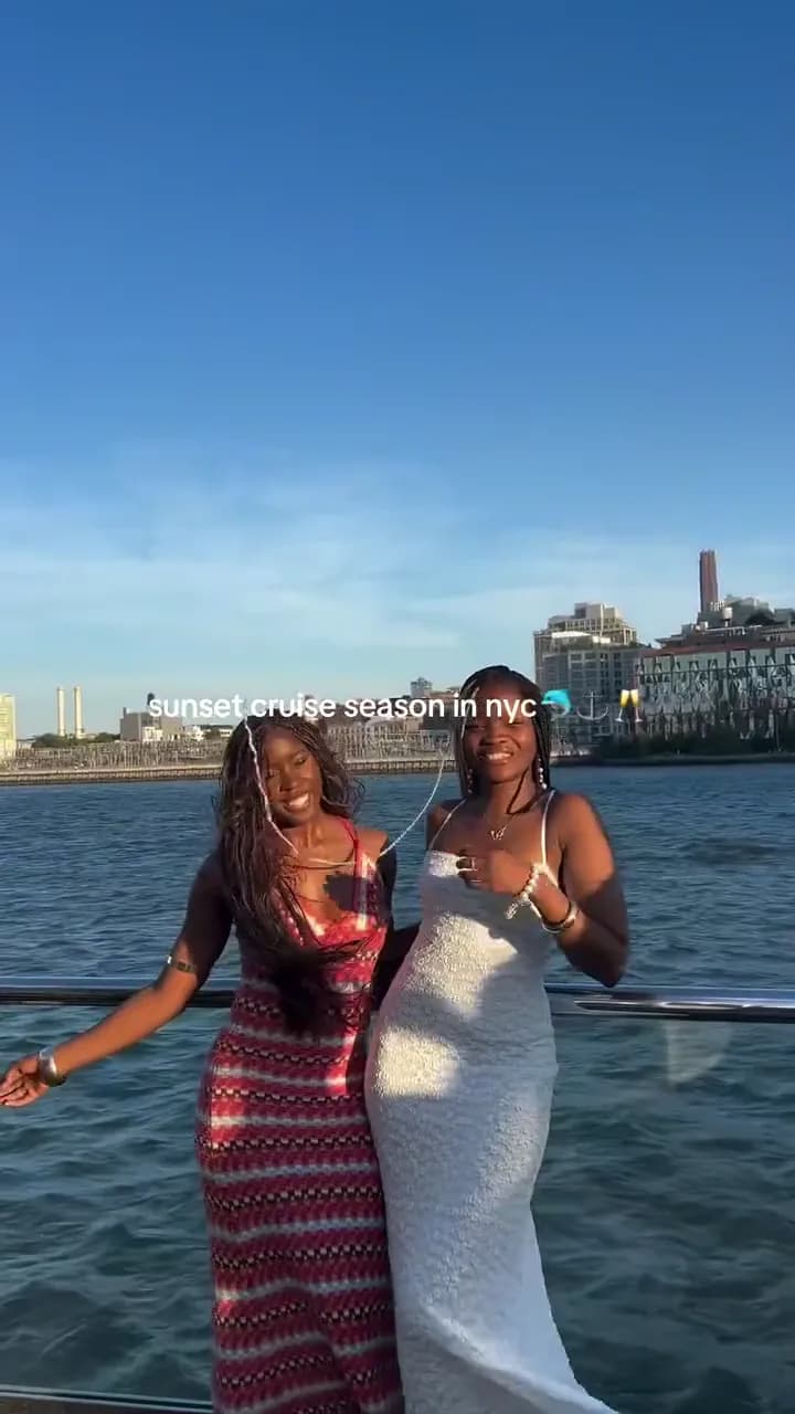 Sunset cruise season in NYC